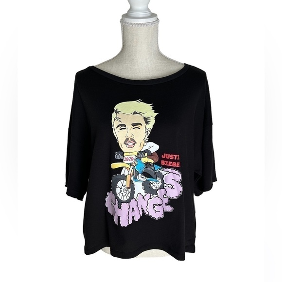• Bp • Justin Bieber Crop Graphic Tee - Picture 12 of 13